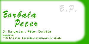 borbala peter business card